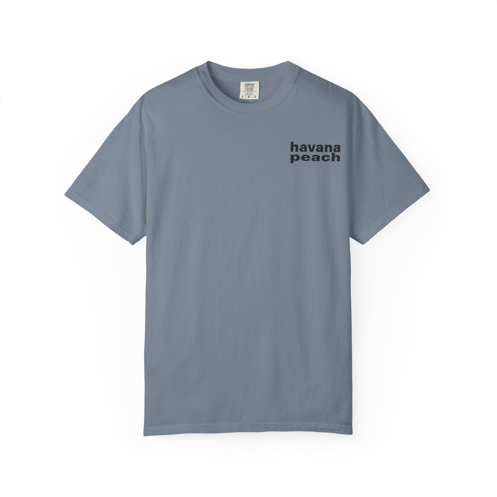 UNISEX Havana Peach Minimalist Graphic T-Shirt