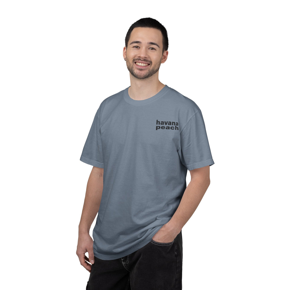 UNISEX Havana Peach Minimalist Graphic T-Shirt