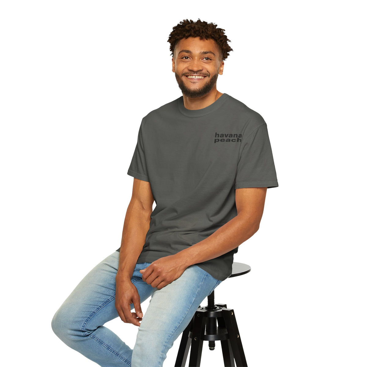 UNISEX Havana Peach Minimalist Graphic T-Shirt