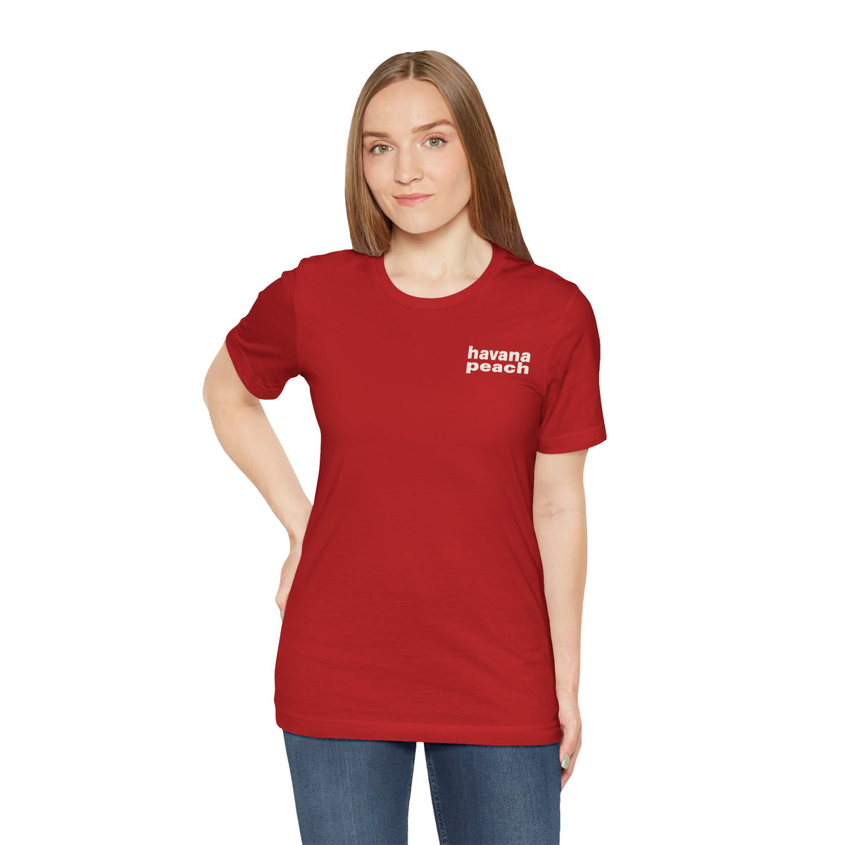 Havana Peach Minimalist Graphic T-Shirt