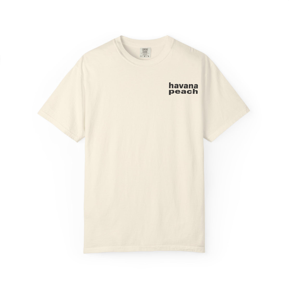 UNISEX Havana Peach Minimalist Graphic T-Shirt