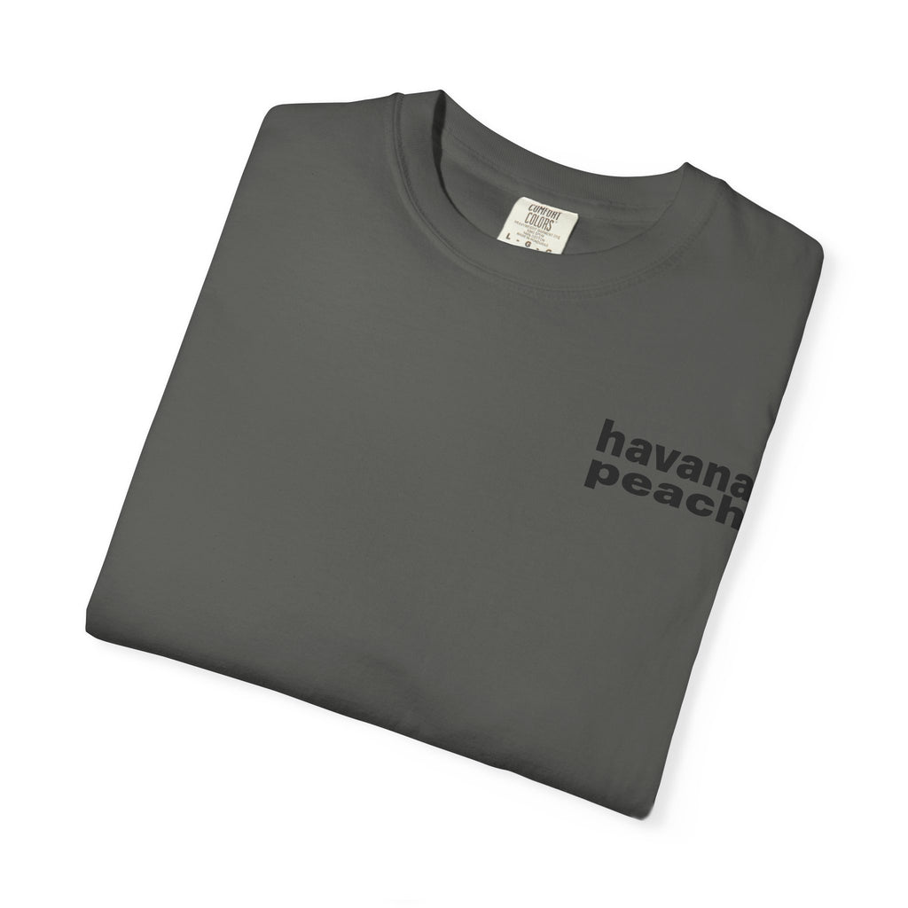 UNISEX Havana Peach Minimalist Graphic T-Shirt