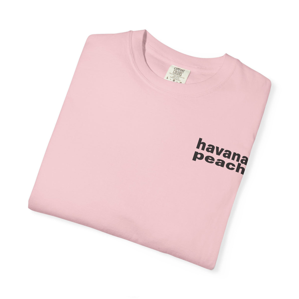 UNISEX Havana Peach Minimalist Graphic T-Shirt