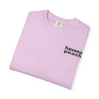 UNISEX Havana Peach Minimalist Graphic T-Shirt