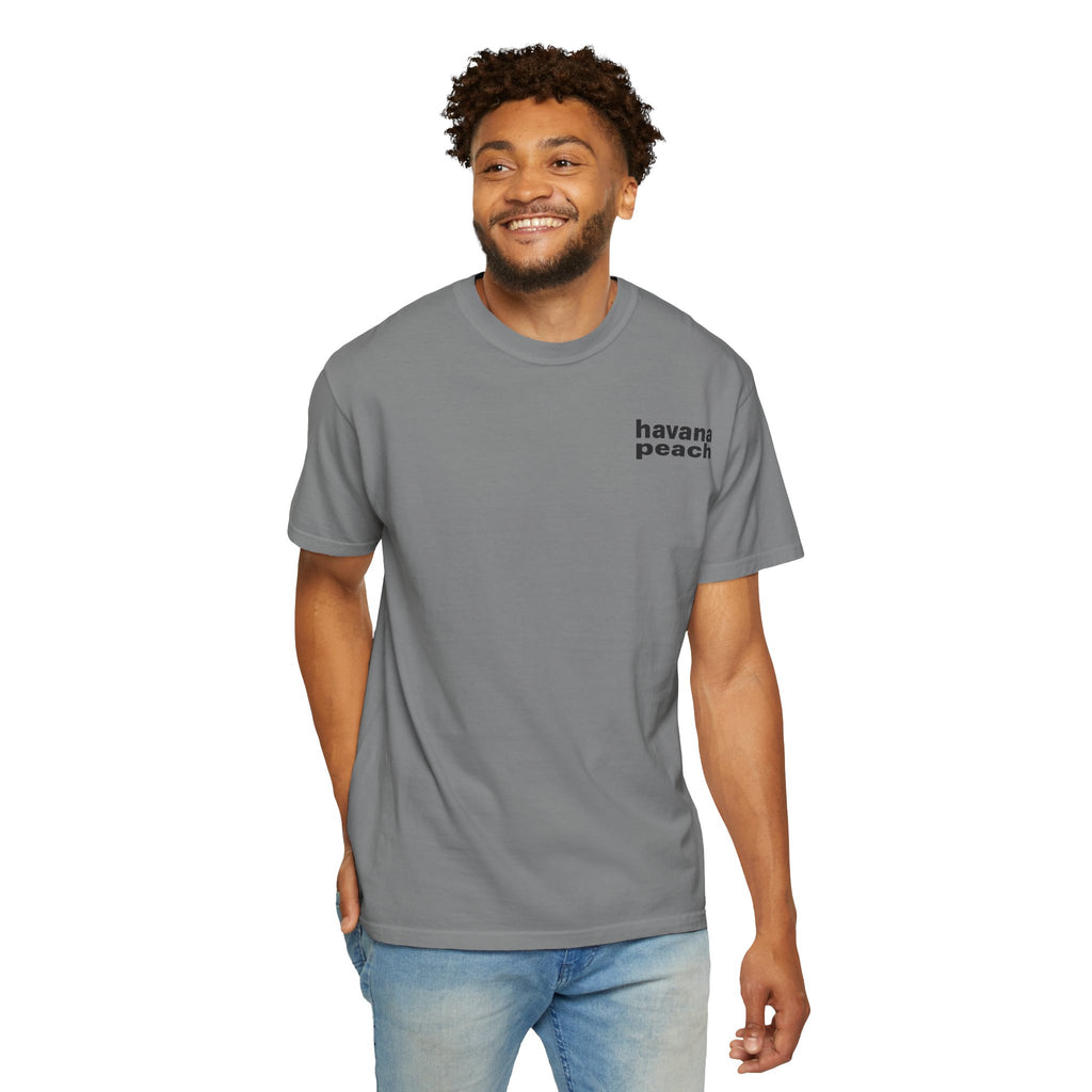 UNISEX Havana Peach Minimalist Graphic T-Shirt