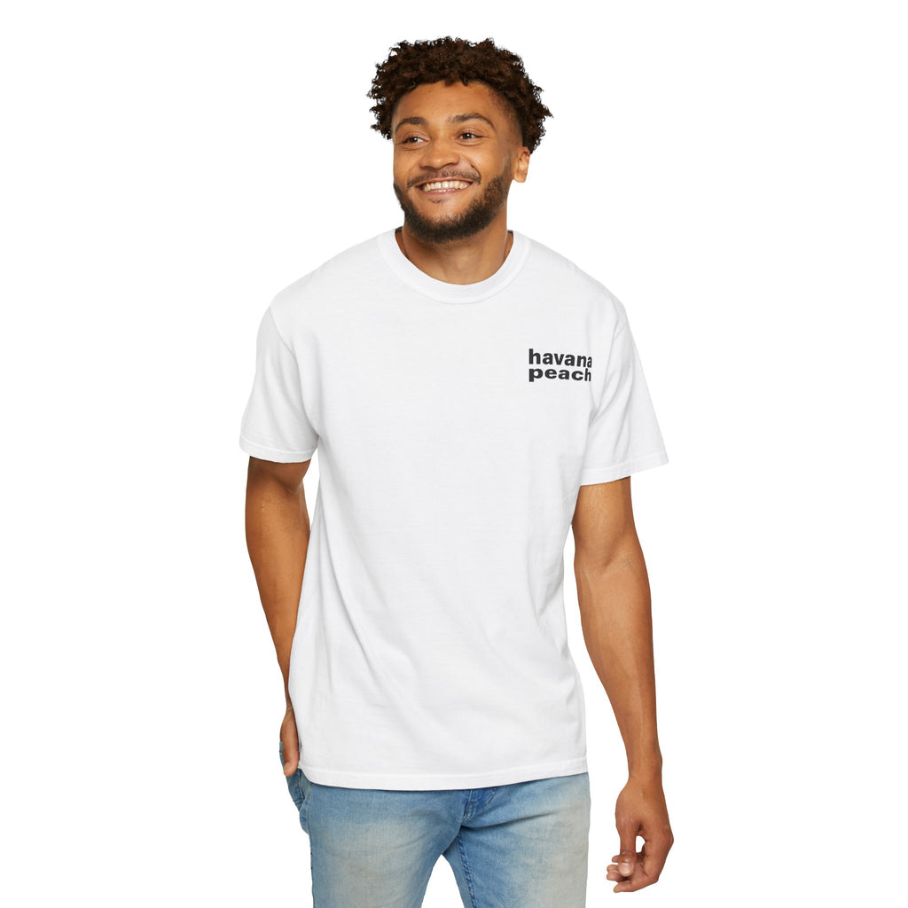 UNISEX Havana Peach Minimalist Graphic T-Shirt