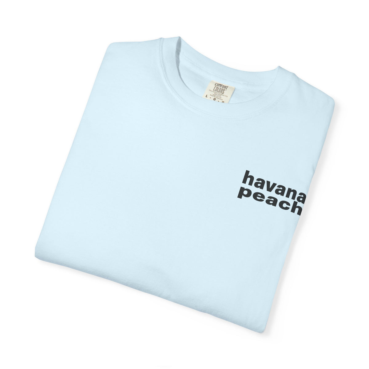 UNISEX Havana Peach Minimalist Graphic T-Shirt