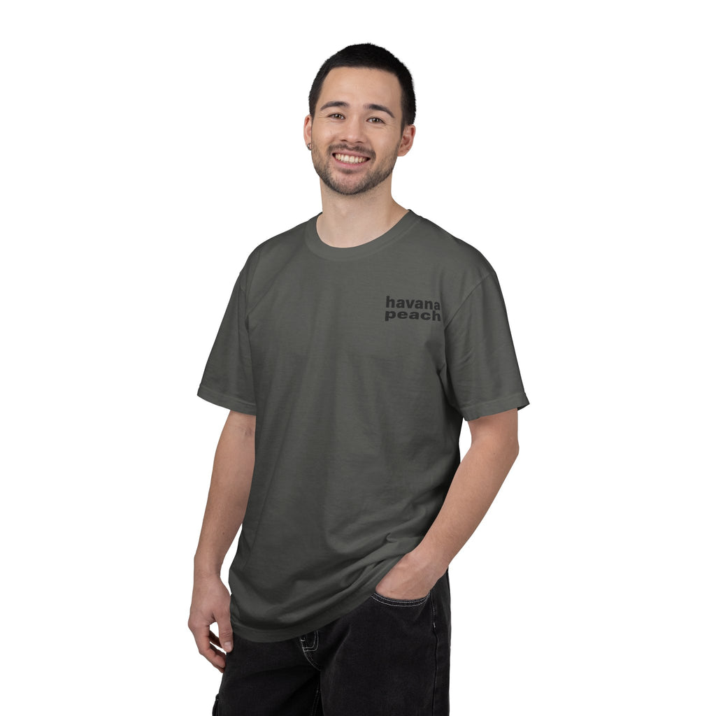UNISEX Havana Peach Minimalist Graphic T-Shirt