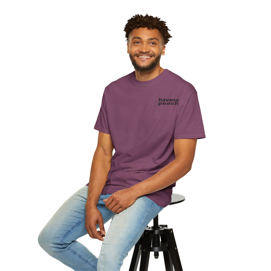 UNISEX Havana Peach Minimalist Graphic T-Shirt