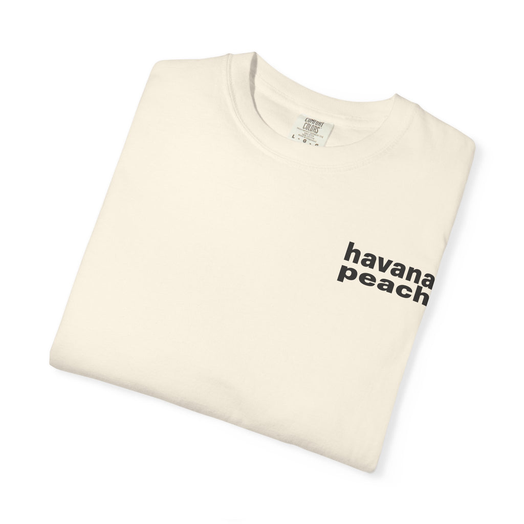 UNISEX Havana Peach Minimalist Graphic T-Shirt