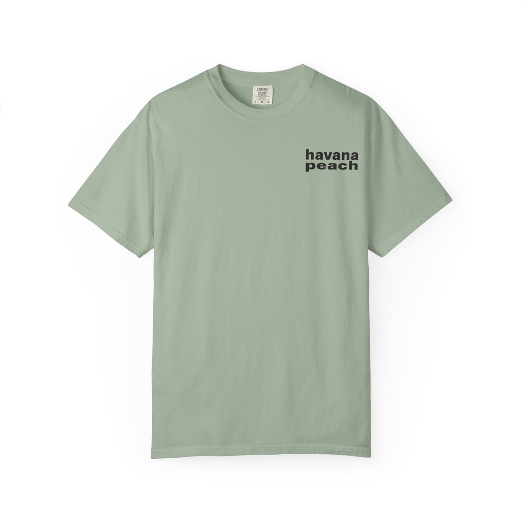 UNISEX Havana Peach Minimalist Graphic T-Shirt