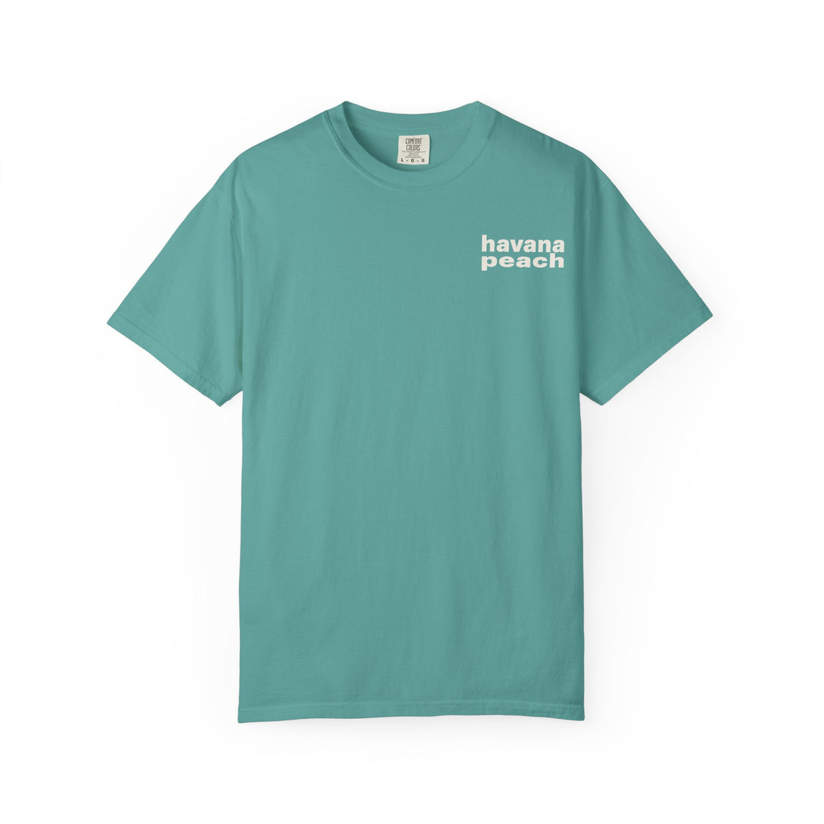 UNISEX Havana Peach Minimalist Graphic T-Shirt