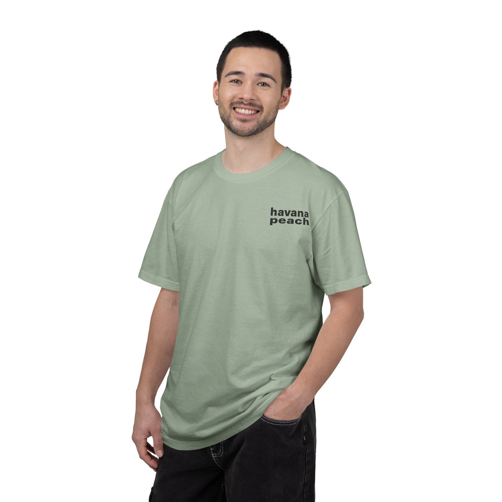 UNISEX Havana Peach Minimalist Graphic T-Shirt