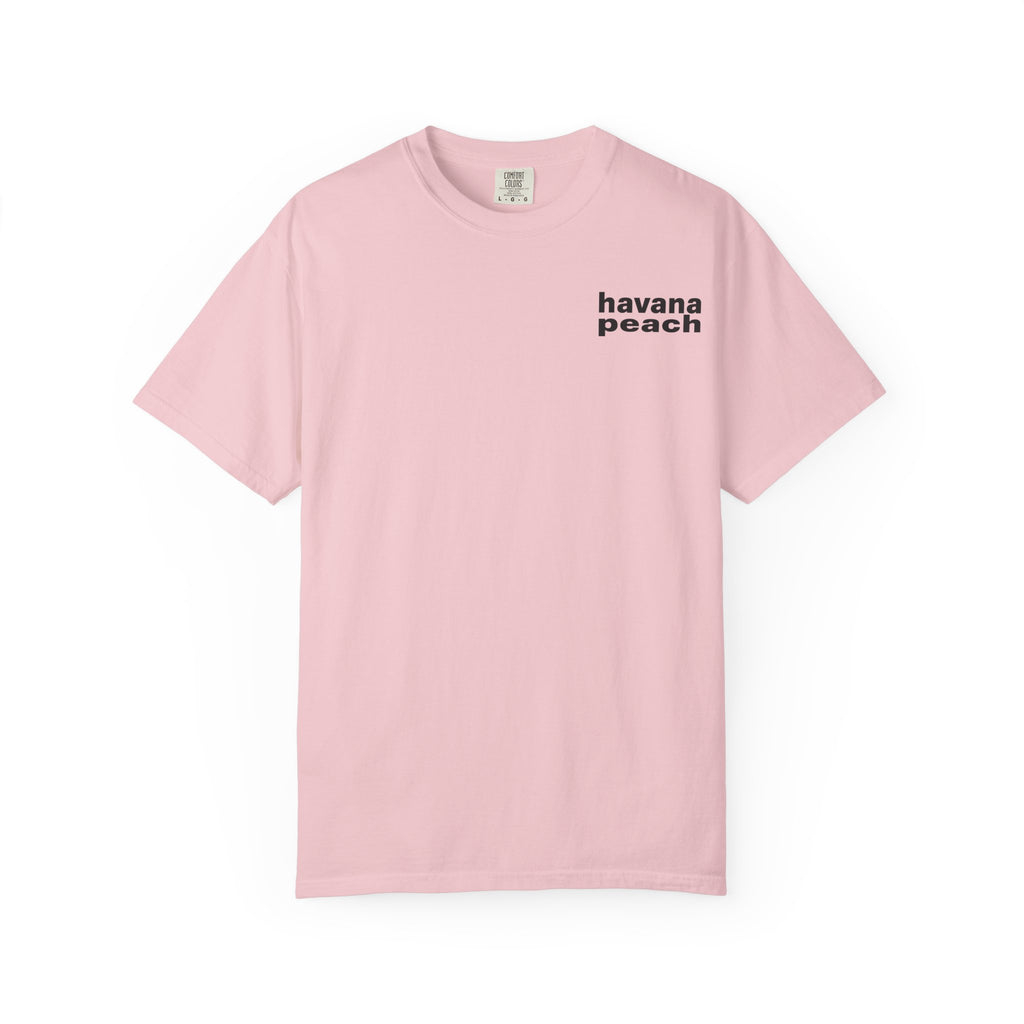 UNISEX Havana Peach Minimalist Graphic T-Shirt
