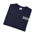 UNISEX Havana Peach Minimalist Graphic T-Shirt