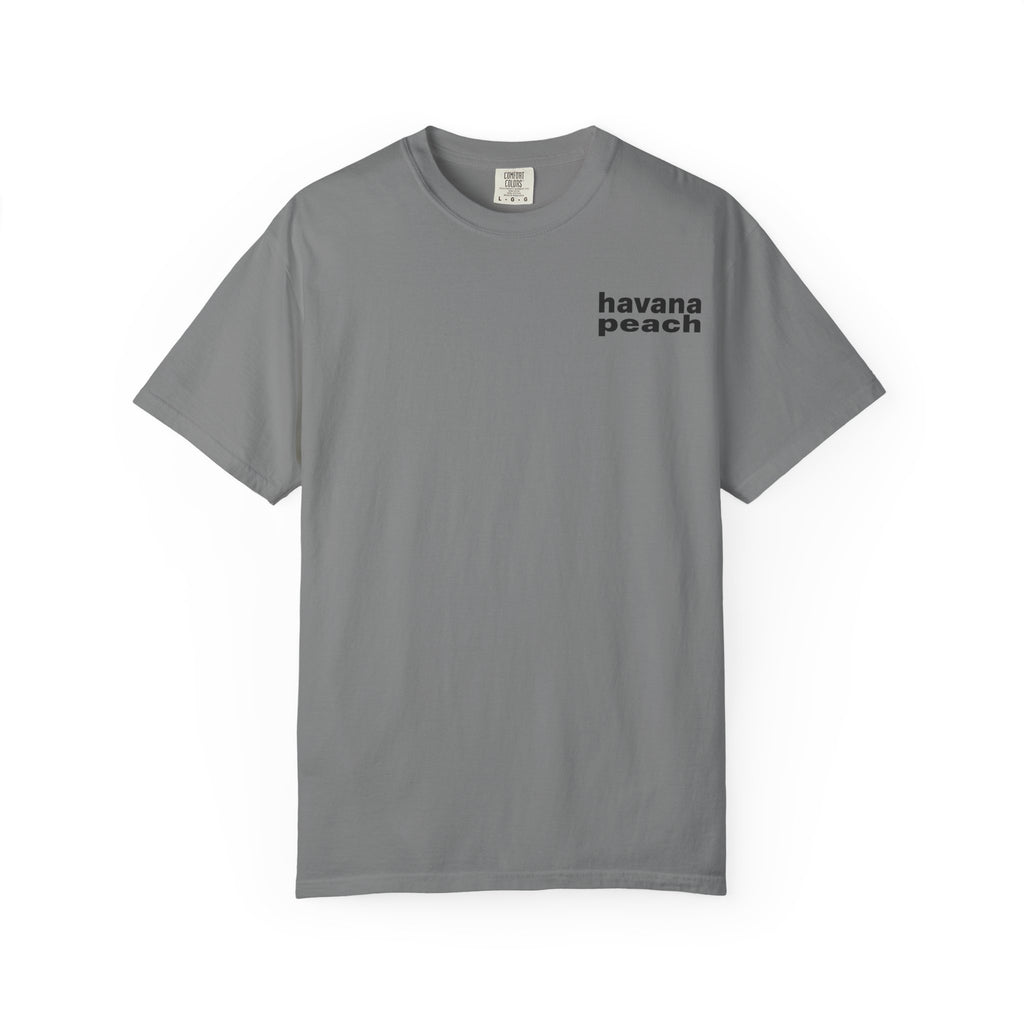 UNISEX Havana Peach Minimalist Graphic T-Shirt