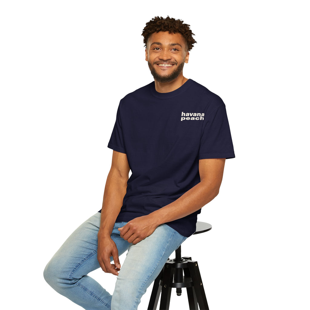 UNISEX Havana Peach Minimalist Graphic T-Shirt