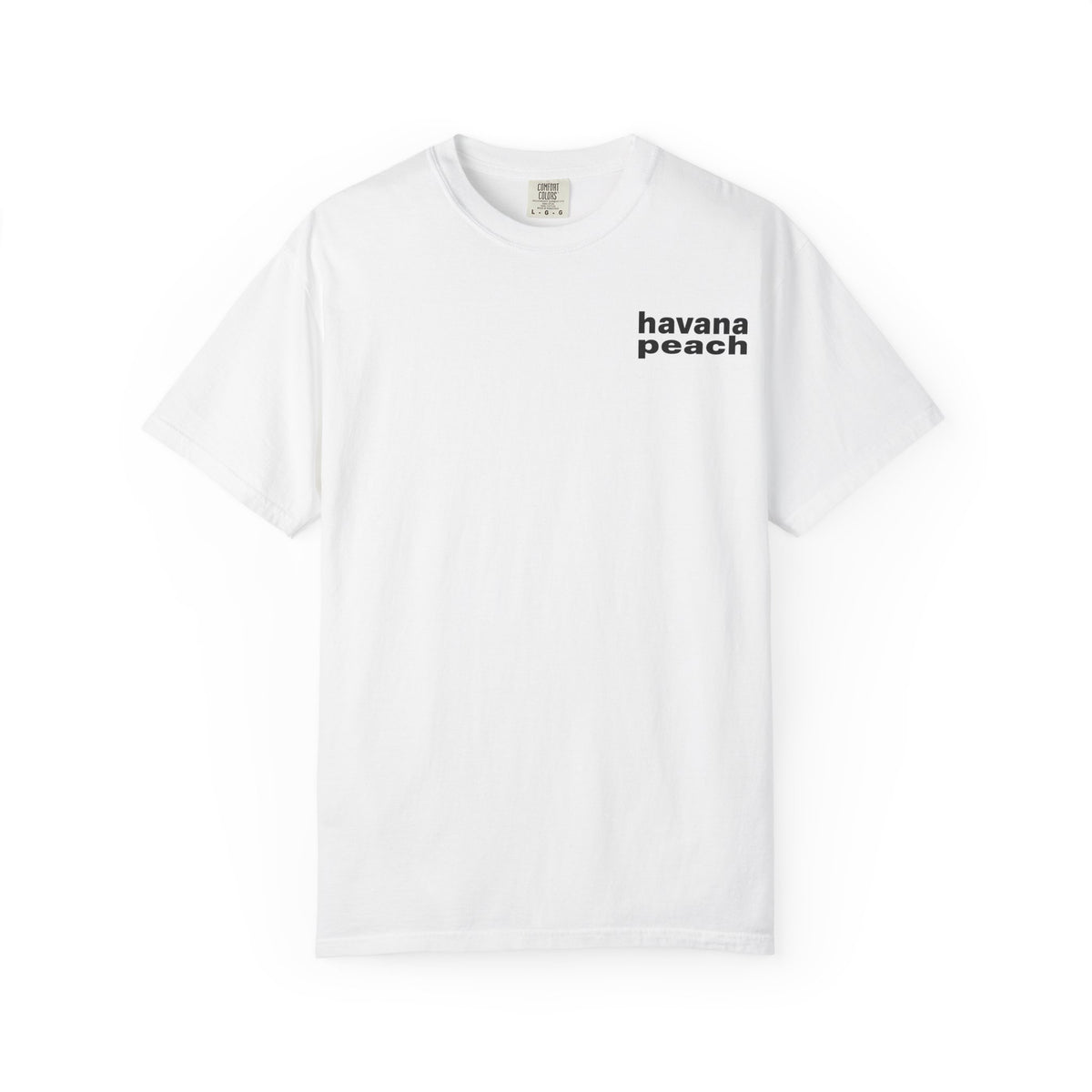 UNISEX Havana Peach Minimalist Graphic T-Shirt