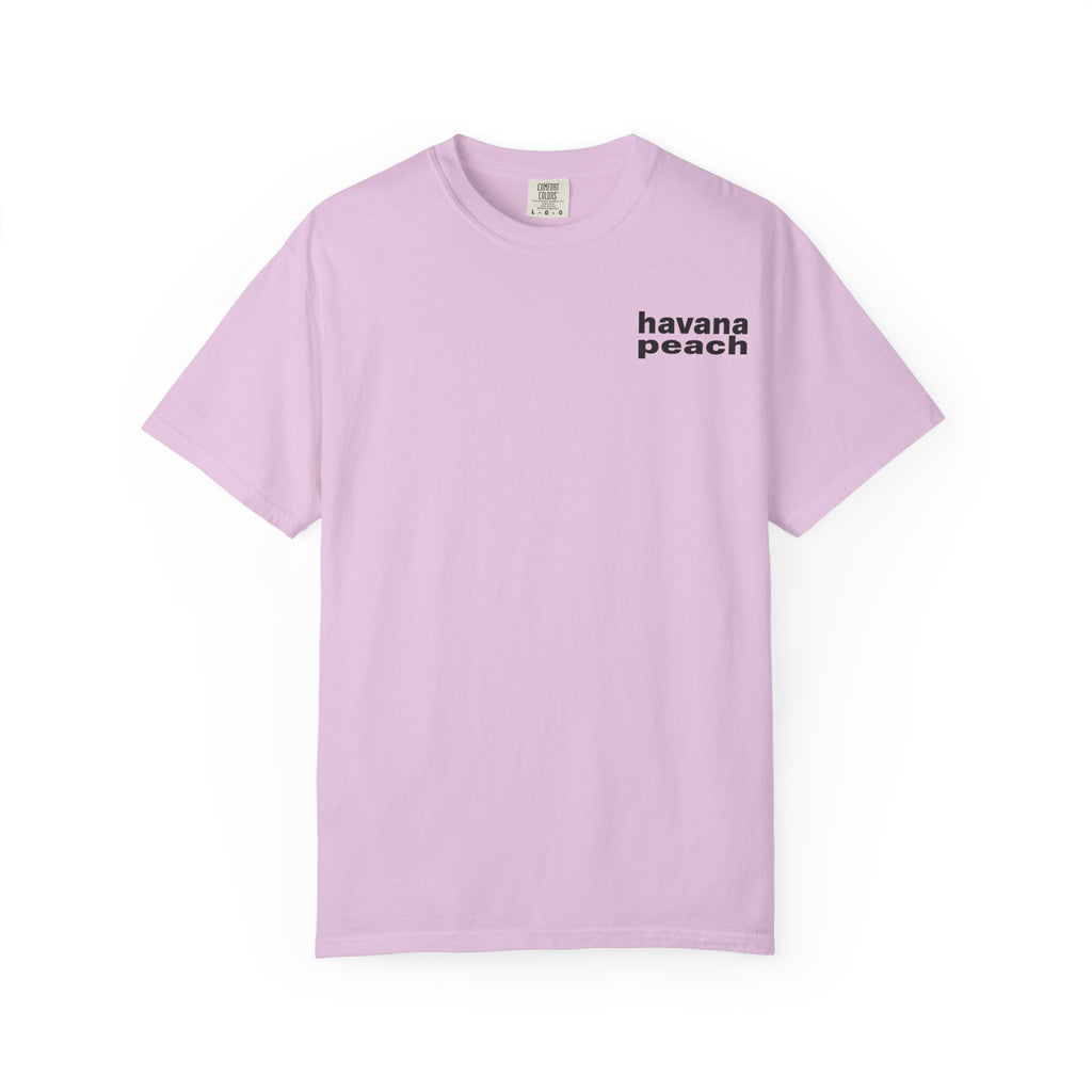UNISEX Havana Peach Minimalist Graphic T-Shirt