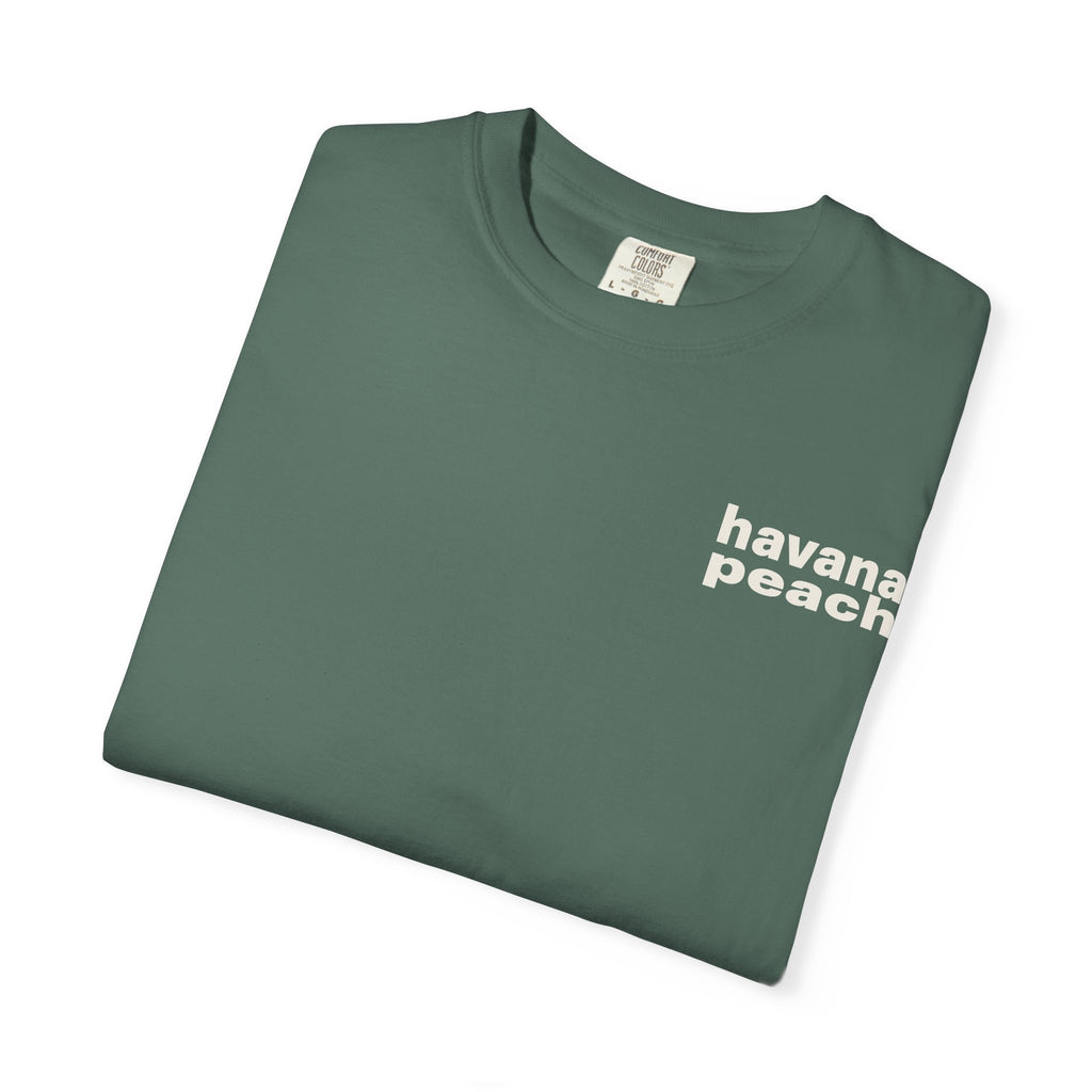 UNISEX Havana Peach Minimalist Graphic T-Shirt