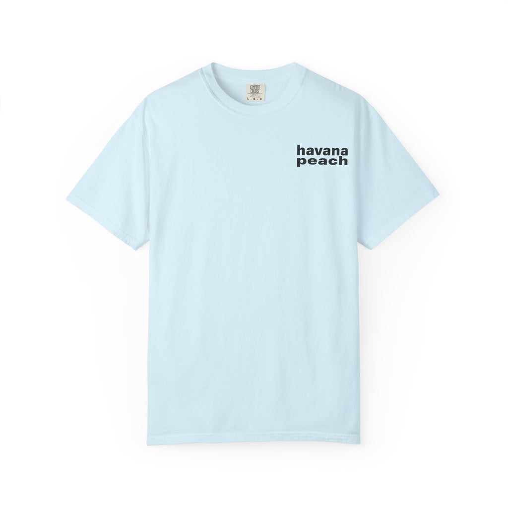 UNISEX Havana Peach Minimalist Graphic T-Shirt