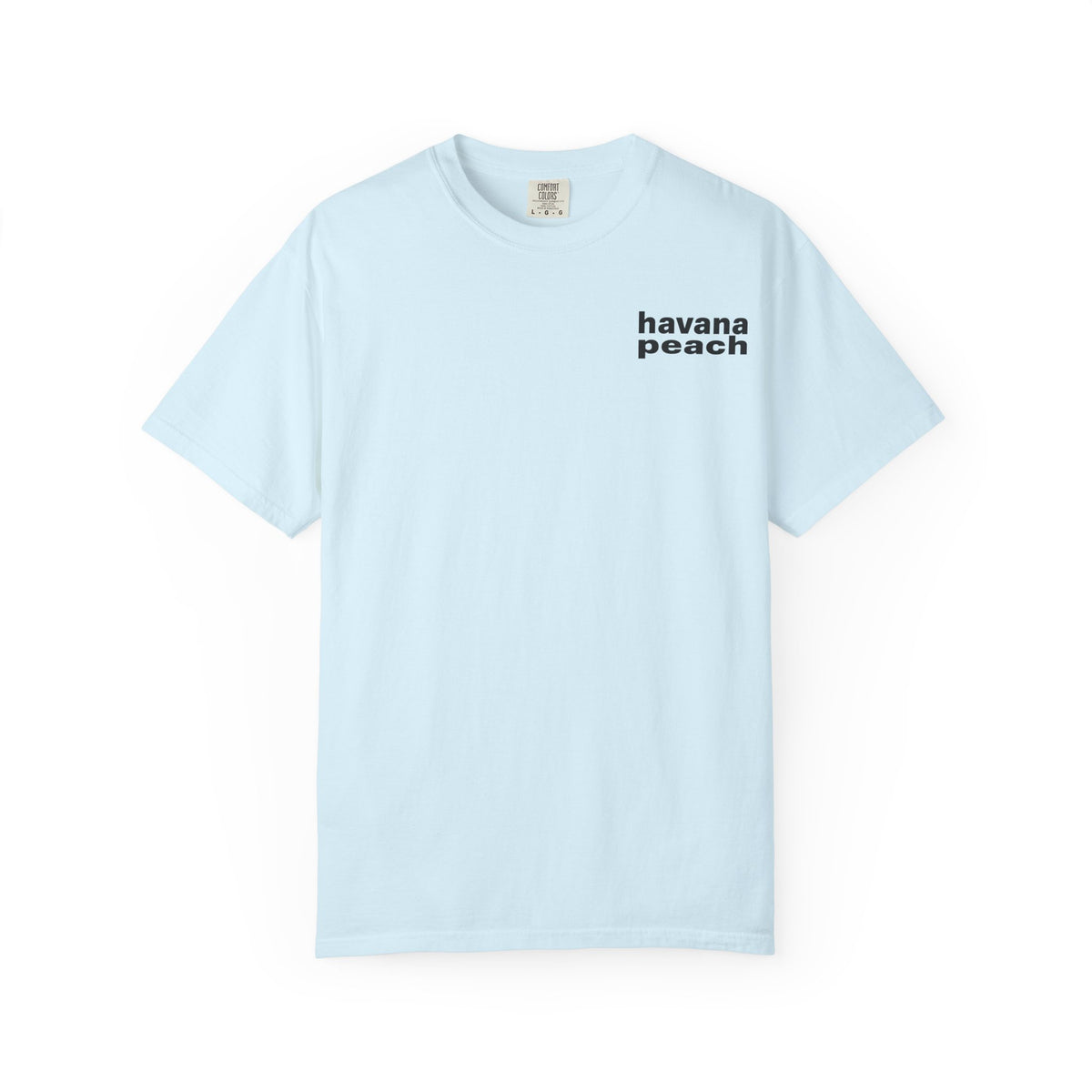 UNISEX Havana Peach Minimalist Graphic T-Shirt