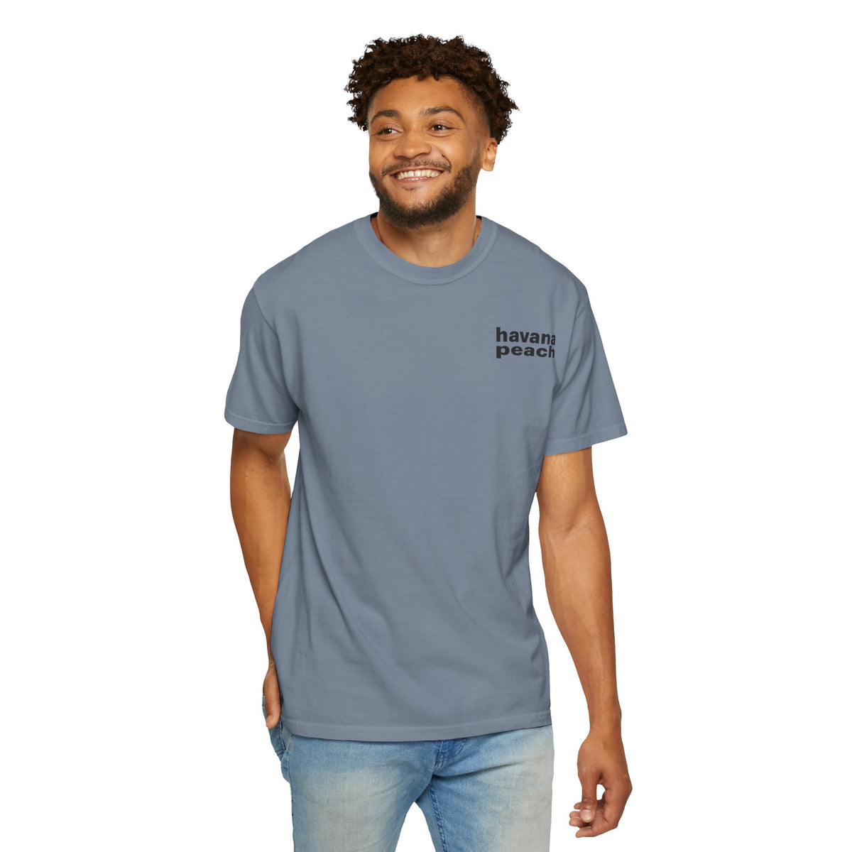 UNISEX Havana Peach Minimalist Graphic T-Shirt