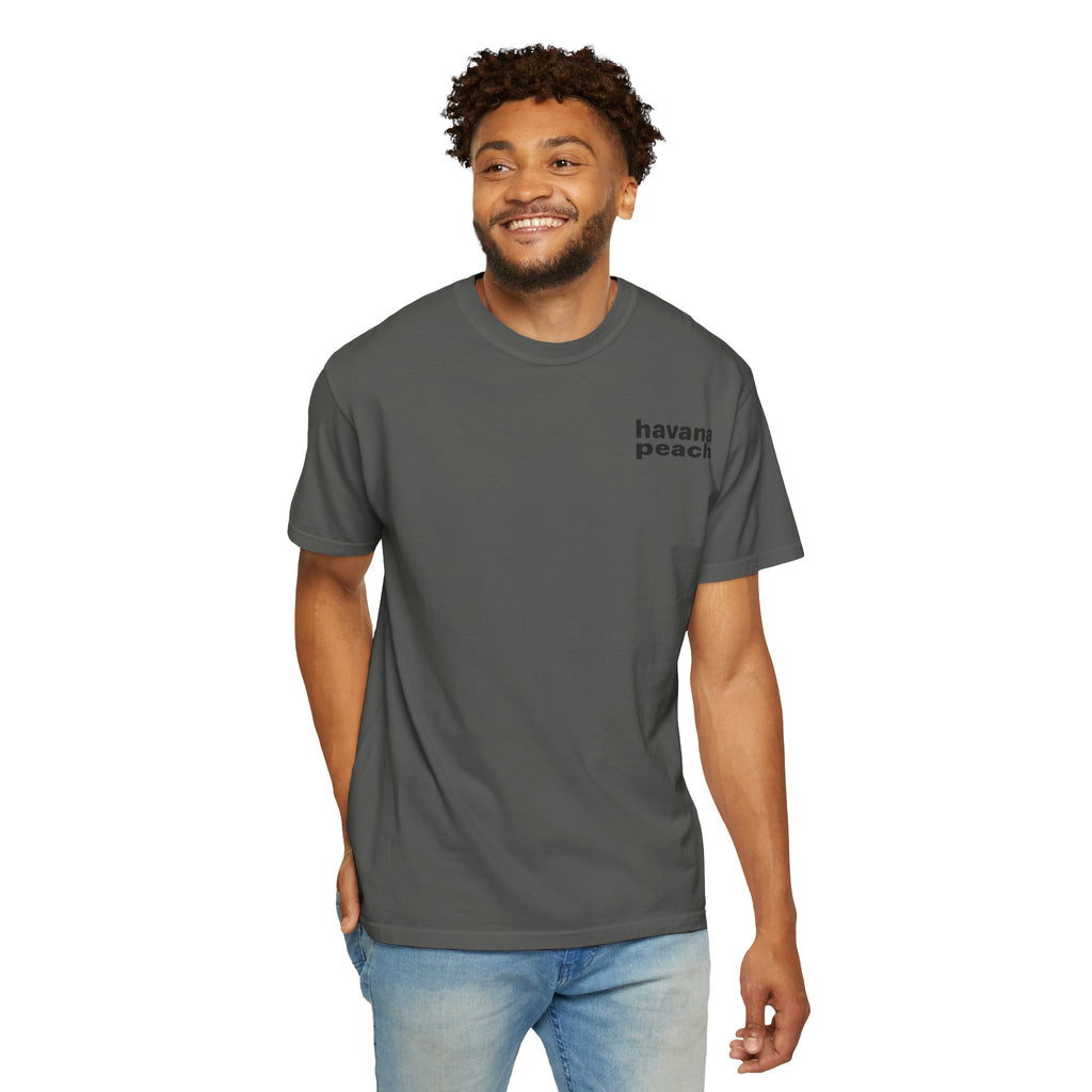 UNISEX Havana Peach Minimalist Graphic T-Shirt