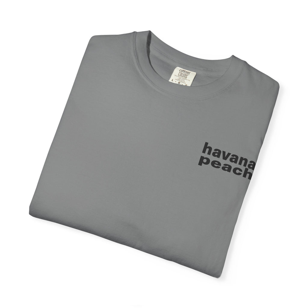 UNISEX Havana Peach Minimalist Graphic T-Shirt